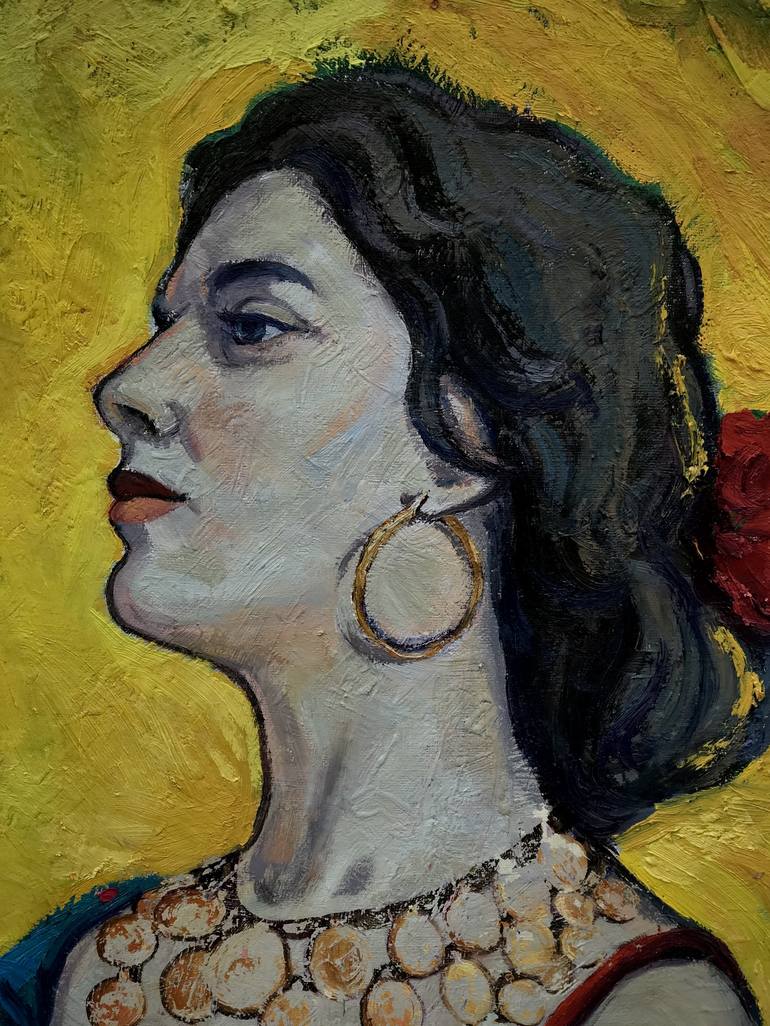 Original Women Painting by Ellada Ismayilova