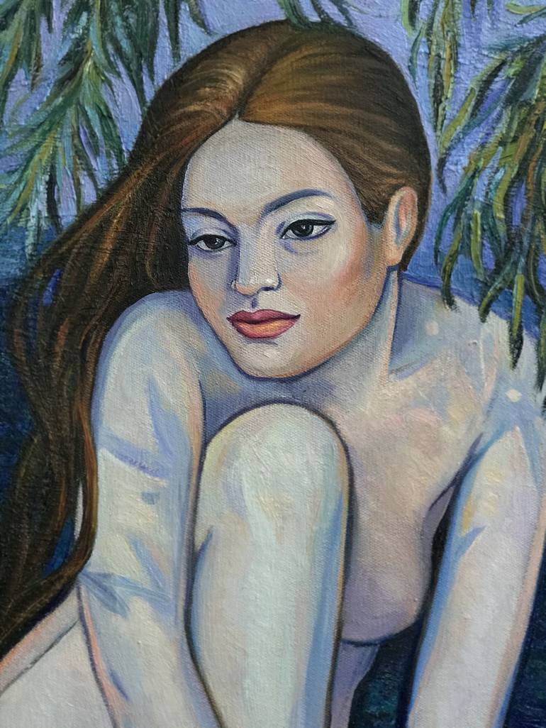 Original Modern Nude Painting by Ellada Ismayilova