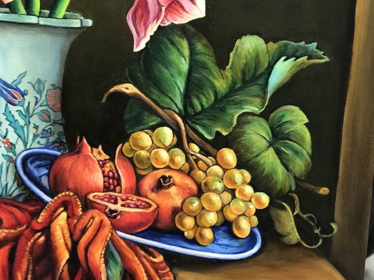 Original Realism Still Life Painting by Ellada Ismayilova