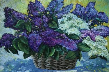 Print of Realism Floral Paintings by Ellada Ismayilova