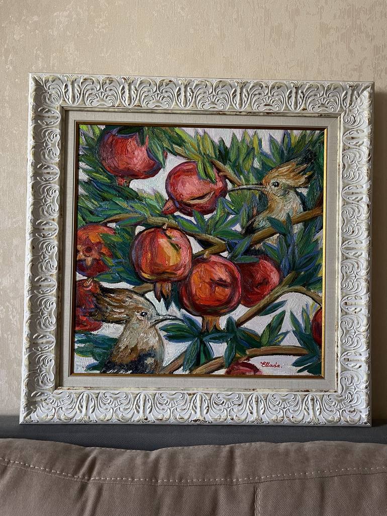 Original Fine Art Botanic Painting by Ellada Ismayilova