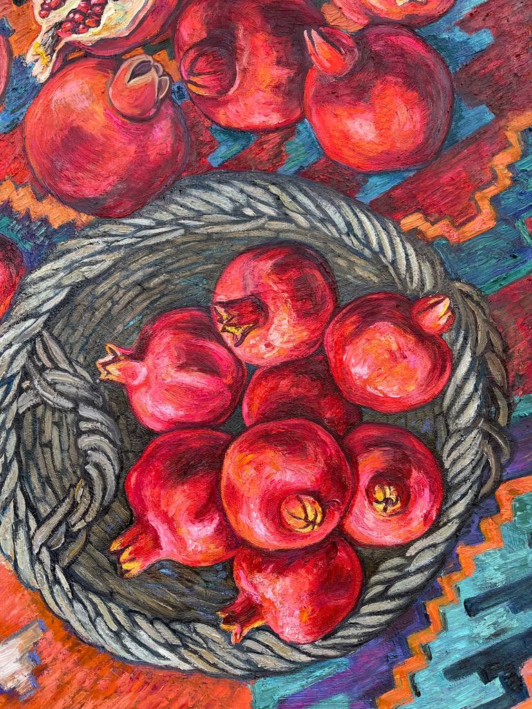 Original Impressionism Still Life Painting by Ellada Ismayilova