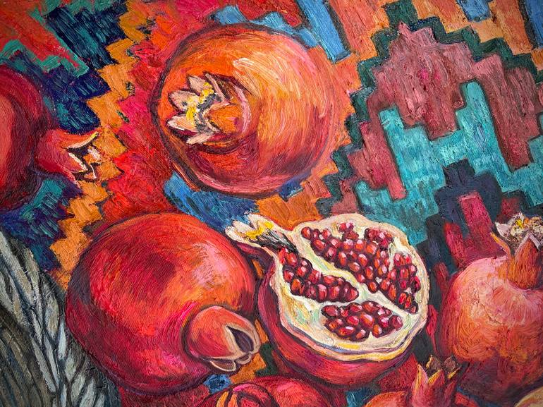 Original Impressionism Still Life Painting by Ellada Ismayilova