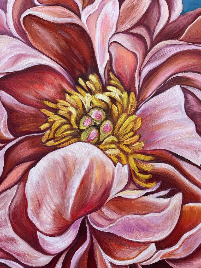 Original Floral Painting by Ellada Ismayilova