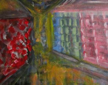 Original Impressionism Outer Space Painting by Raija Kouhia