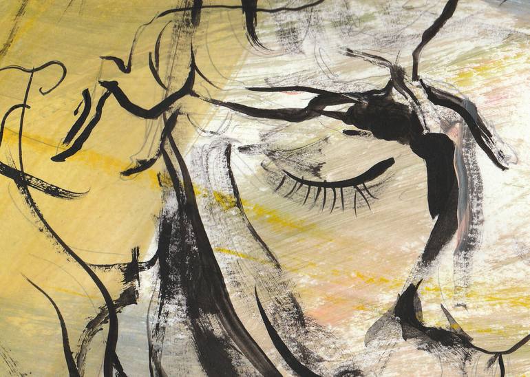 Original Abstract Children Painting by Alina-Ondine Slimovschi