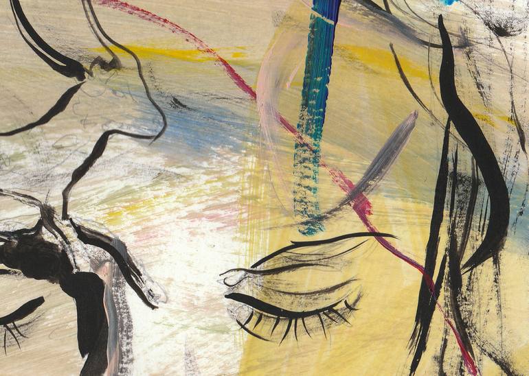 Original Abstract Children Painting by Alina-Ondine Slimovschi
