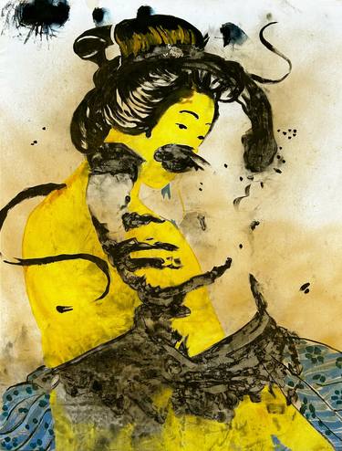 Original Abstract Expressionism Portrait Paintings by Ricardo Vaca