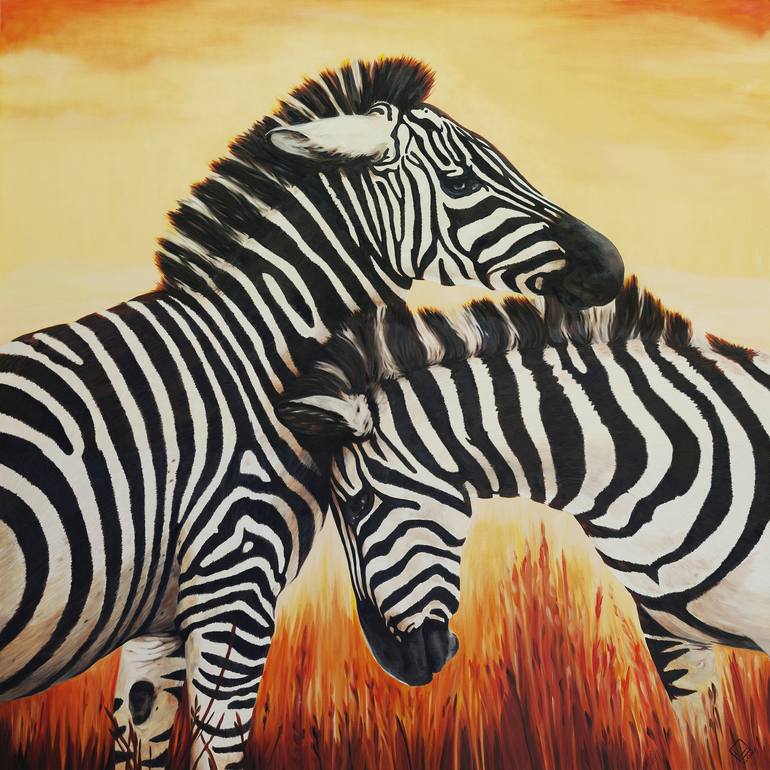 famous zebra painting