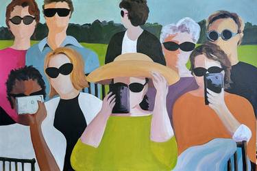Print of Abstract People Paintings by Denise Dalzell