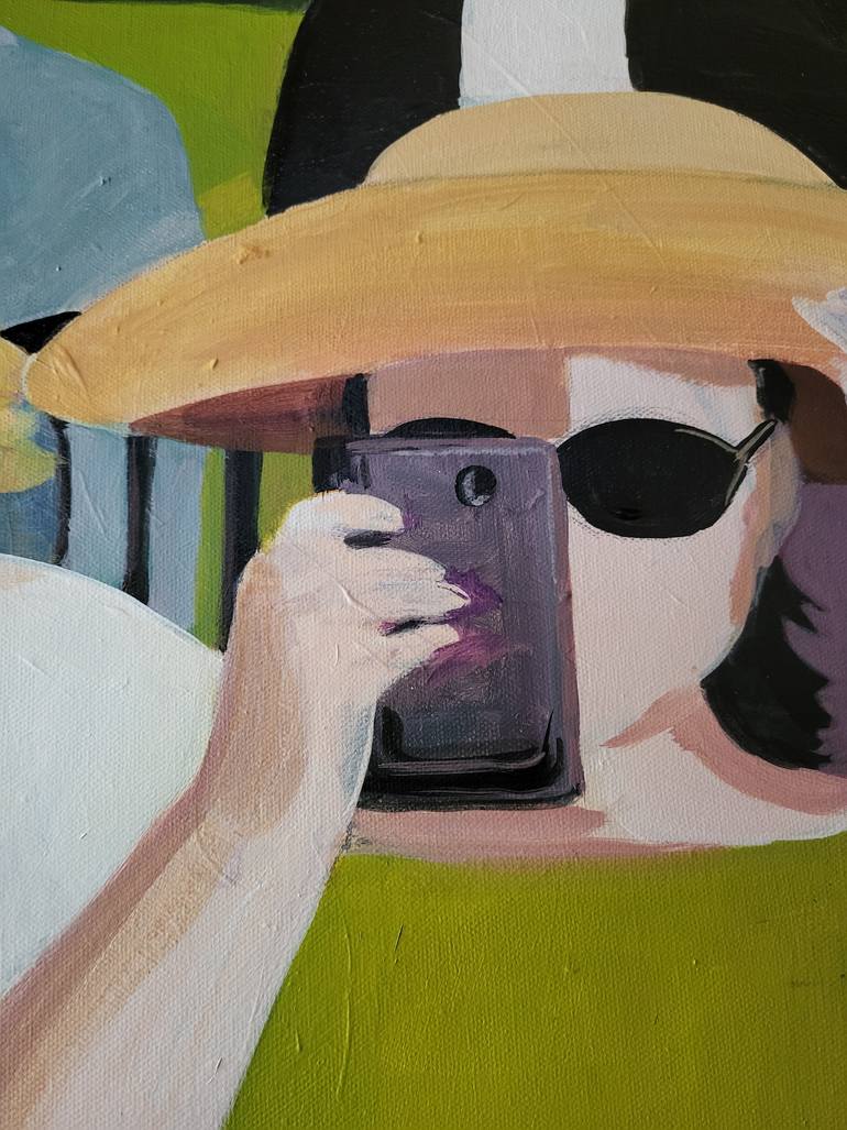 Original Abstract People Painting by Denise Dalzell