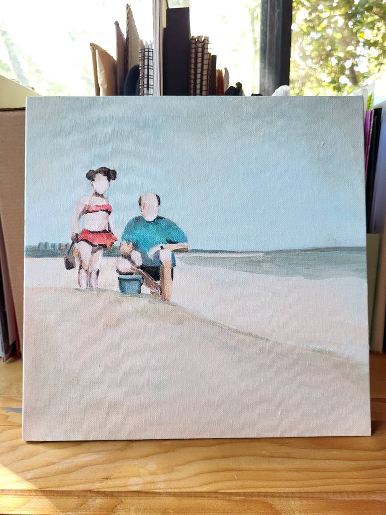 Original Abstract People Painting by Denise Dalzell