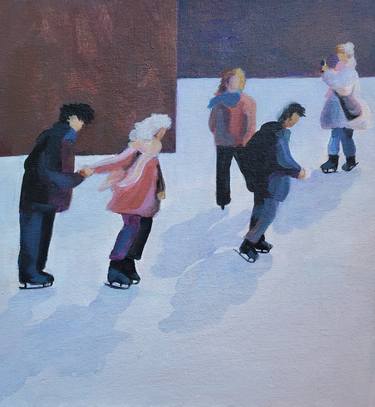 Print of Abstract People Paintings by Denise Dalzell