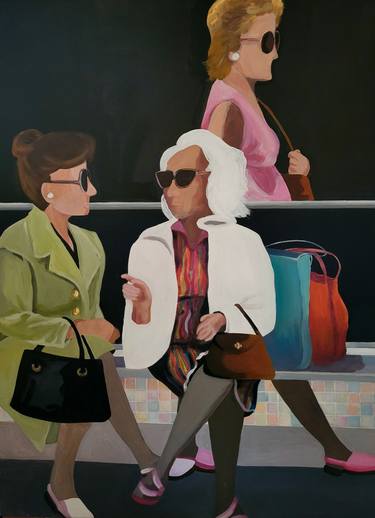 Original Abstract People Paintings by Denise Dalzell