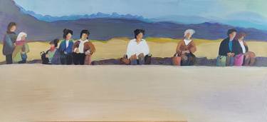 Original Abstract People Paintings by Denise Dalzell