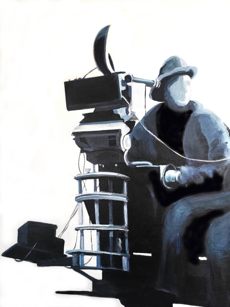 Original Abstract People Painting by Denise Dalzell