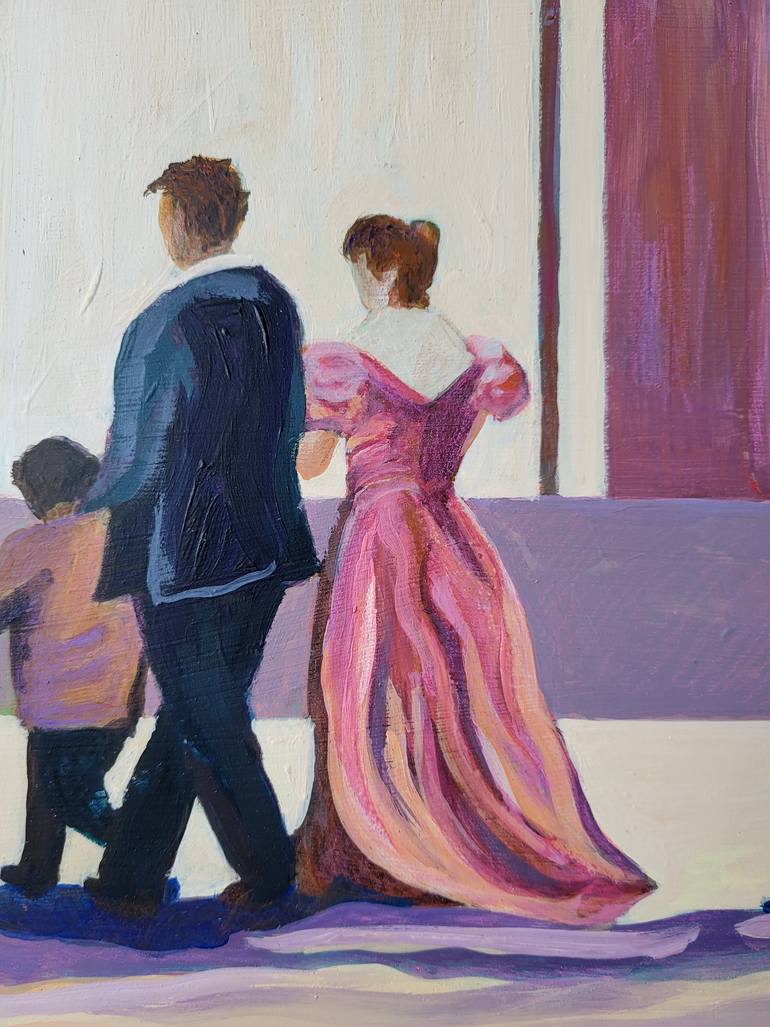 Original Abstract People Painting by Denise Dalzell