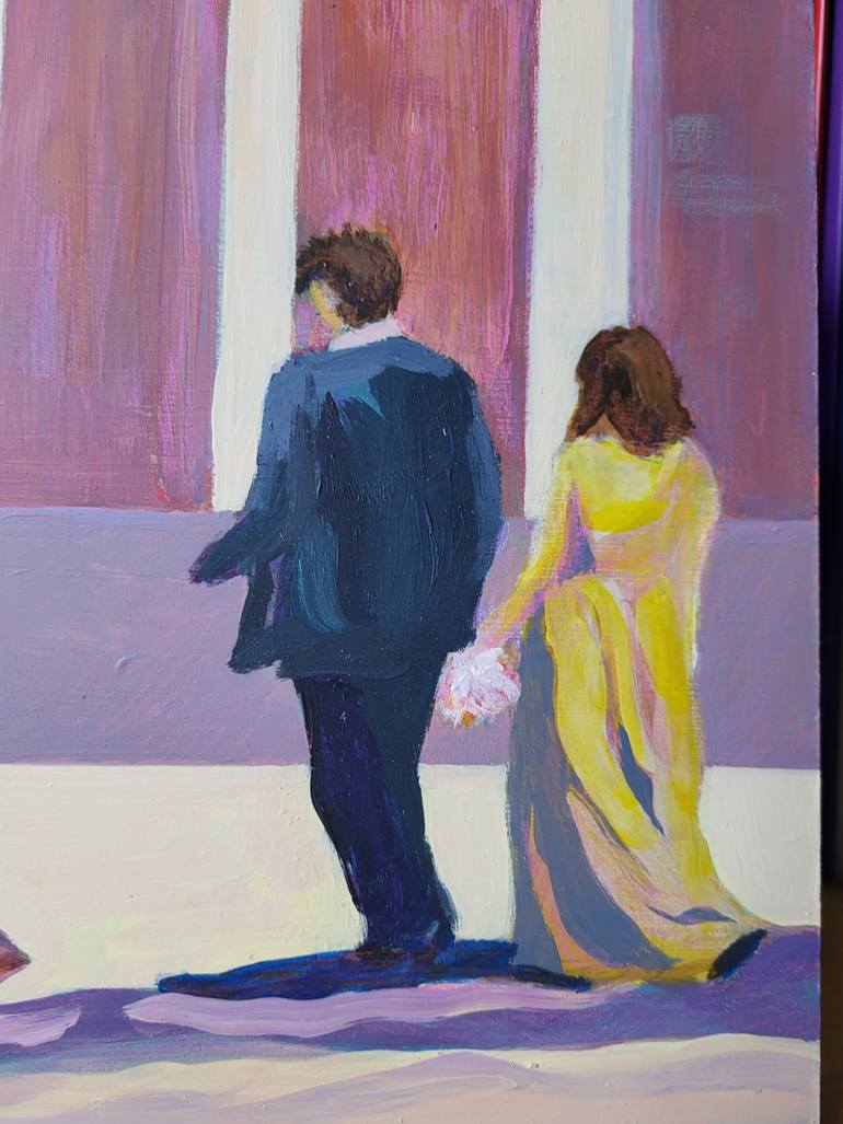 Original Abstract People Painting by Denise Dalzell