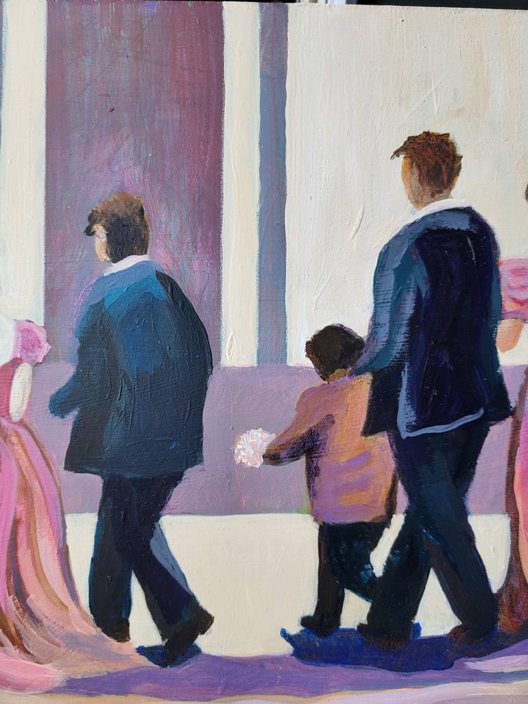 Original Abstract People Painting by Denise Dalzell