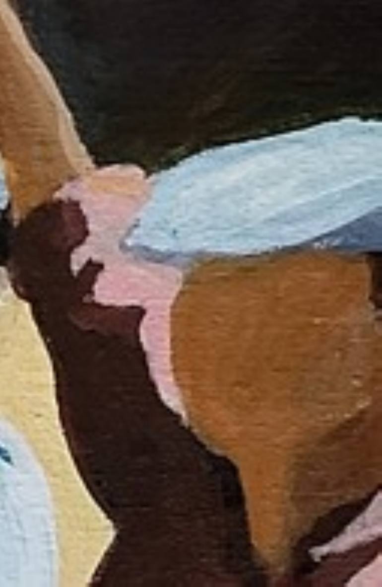 Original Abstract People Painting by Denise Dalzell