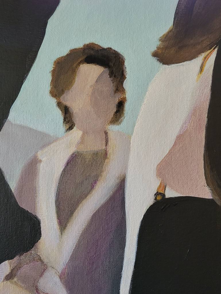 Original Illustration People Painting by Denise Dalzell