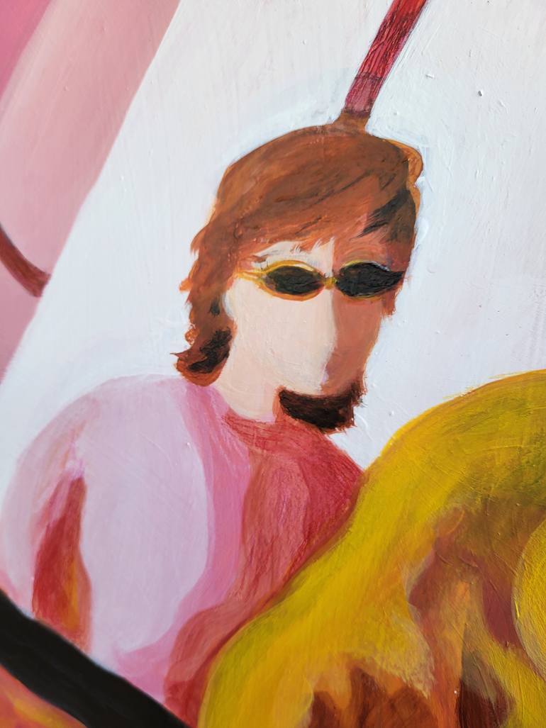 Original Abstract People Painting by Denise Dalzell
