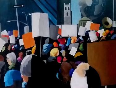 Original Illustration Politics Paintings by Denise Dalzell