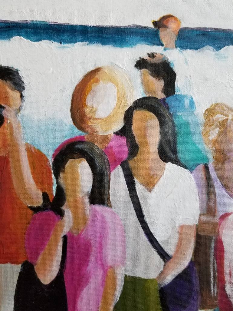 Original Illustration People Painting by Denise Dalzell