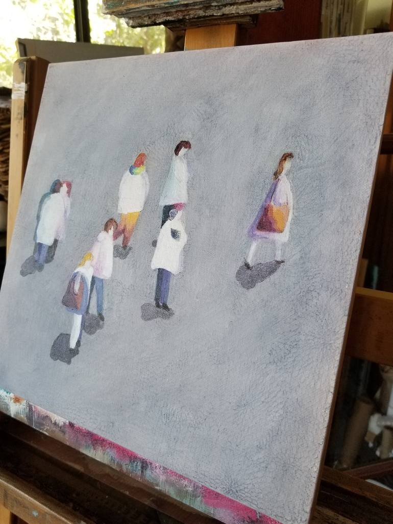 Original People Painting by Denise Dalzell