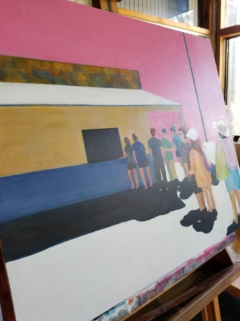 Original Illustration People Painting by Denise Dalzell