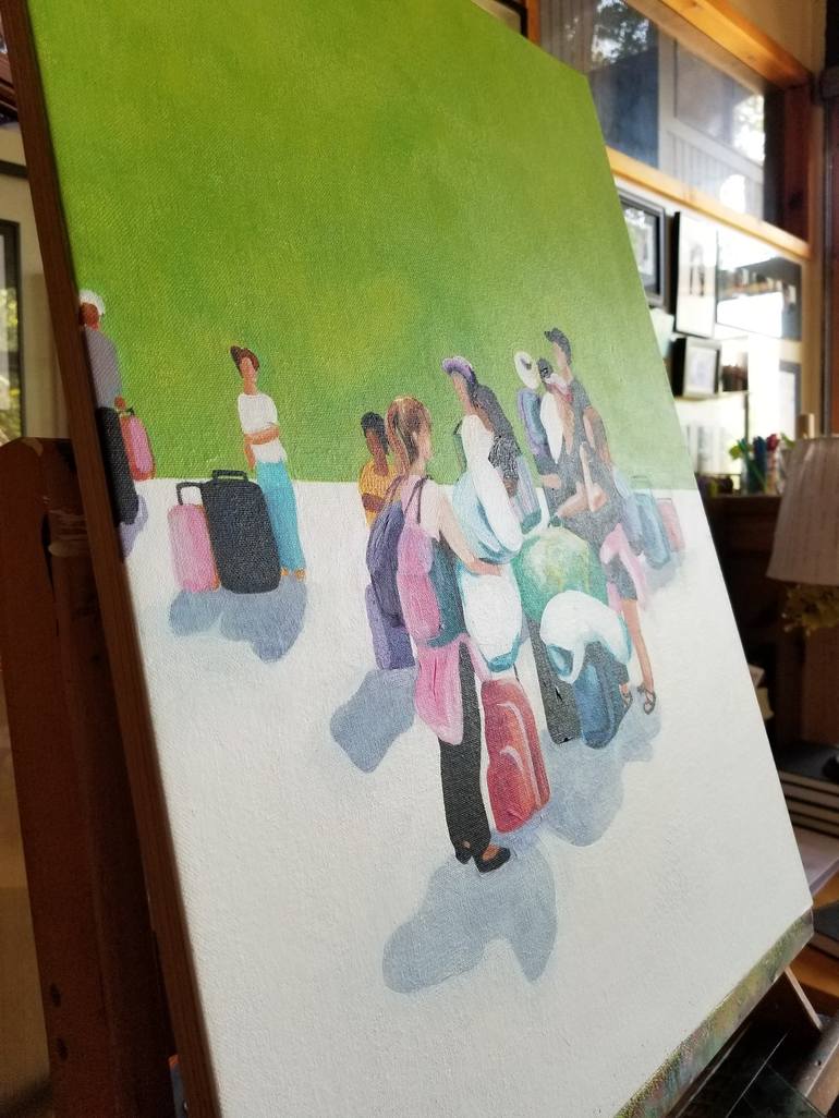 Original People Painting by Denise Dalzell