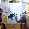 Drying on easel, from my studio.
