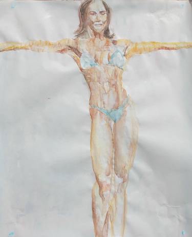 Original Figurative Women Paintings by Christine Sauerteig-Pilaar