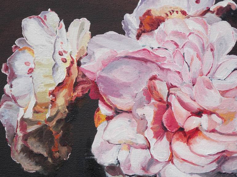 Original Expressionism Floral Painting by Christine Sauerteig-Pilaar