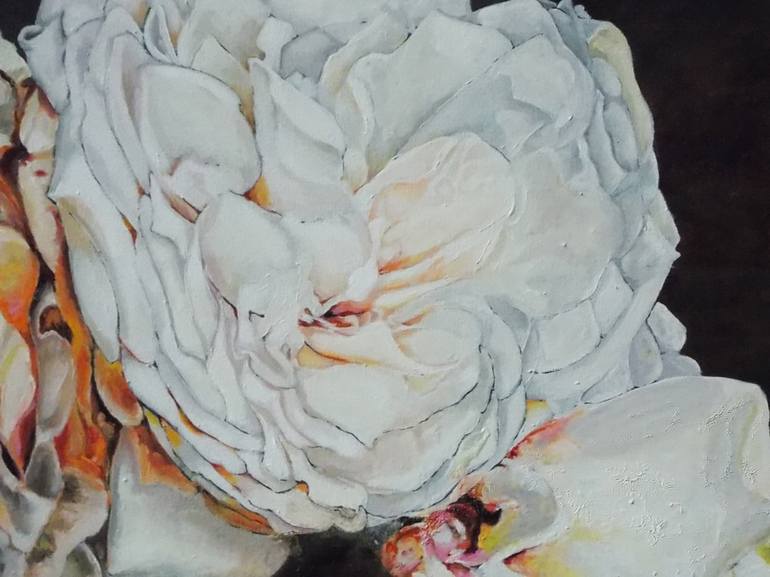 Original Fine Art Floral Painting by Christine Sauerteig-Pilaar