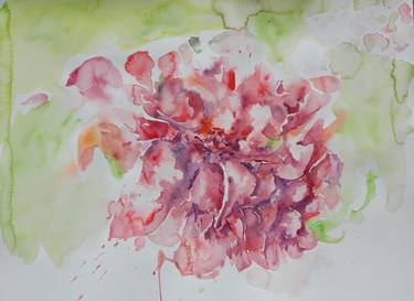 Original Abstract Floral Paintings by Christine Sauerteig-Pilaar