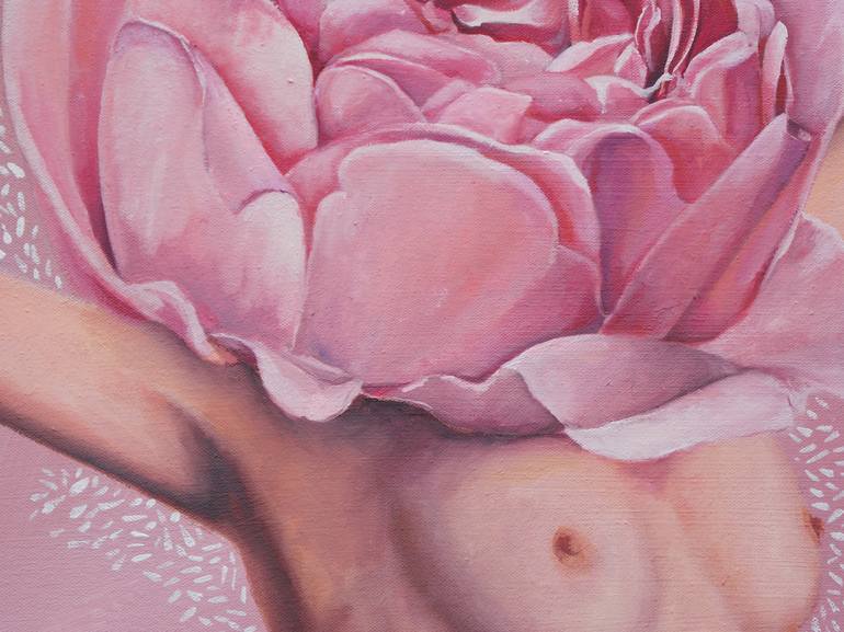 Original Figurative Nude Painting by Christine Sauerteig-Pilaar