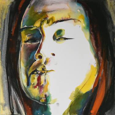 Original Expressionism Portrait Painting by Christine Sauerteig-Pilaar