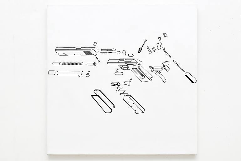 Violence generate Violence Painting by Fausto Rullo | Saatchi Art