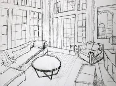 Original Expressionism Home Drawings by Michael Hanna