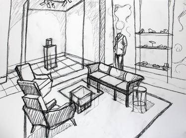 Print of Contemporary Home Drawings by Michael Hanna