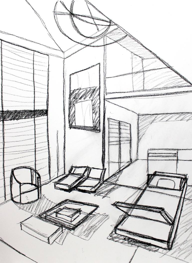 Print of Contemporary Home Drawings by Michael Hanna