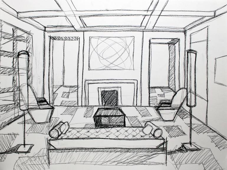 Print of Contemporary Home Drawings by Michael Hanna