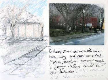 Original Conceptual Travel Mixed Media by Michael Hanna