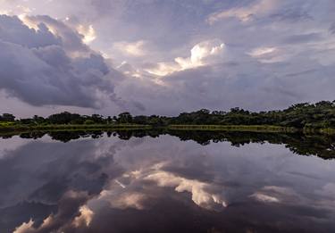 Sunrise in New River, Belize thumb