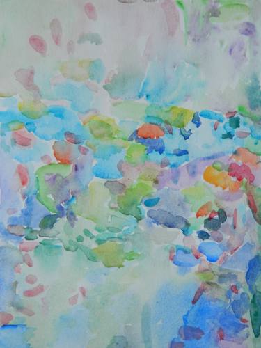 Print of Impressionism Nature Paintings by Theodora Papoulidoy