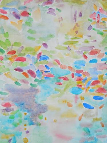 Print of Impressionism Garden Paintings by Theodora Papoulidoy