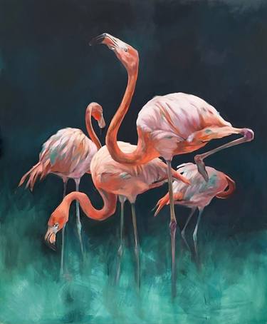 Original Figurative Animal Paintings by Aimée Hoover