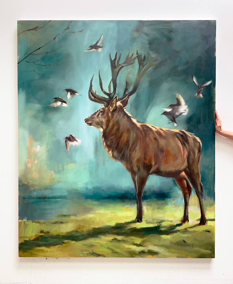 Original Expressionism Animal Painting by Aimée Hoover