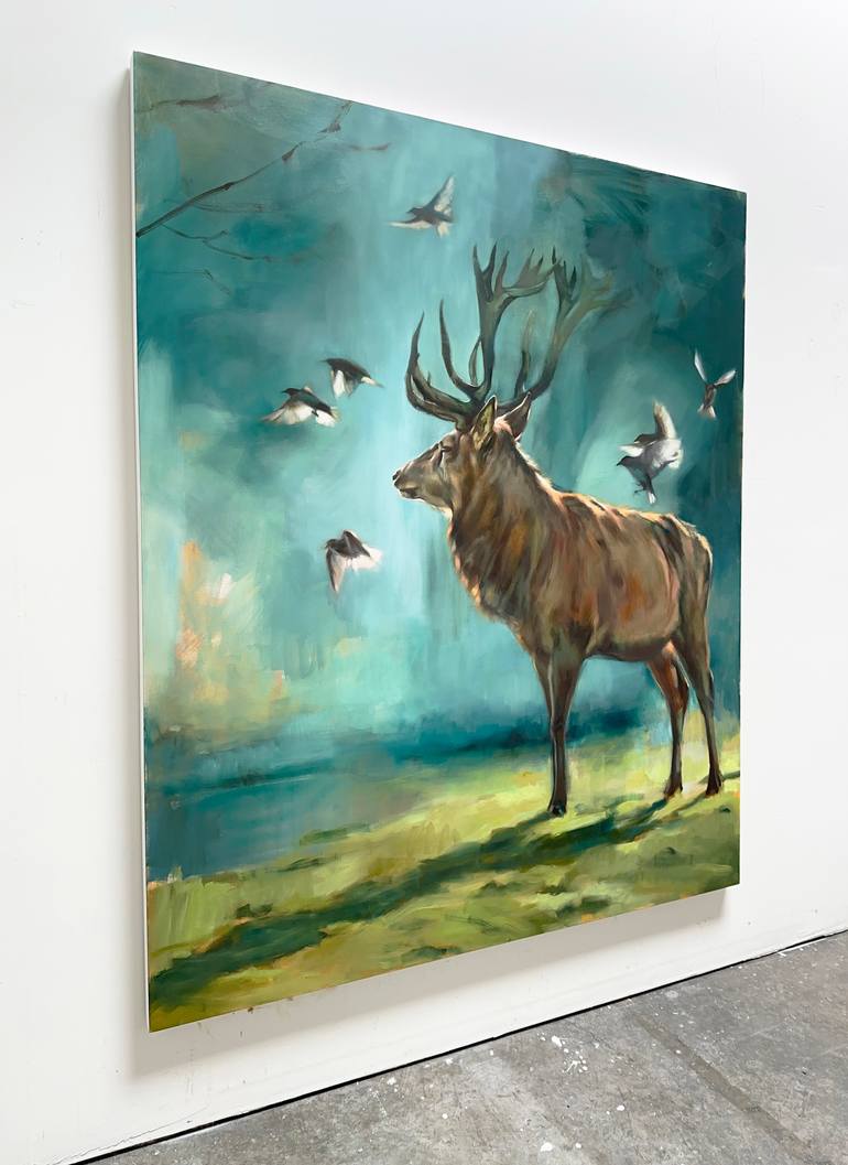 Original Expressionism Animal Painting by Aimée Hoover